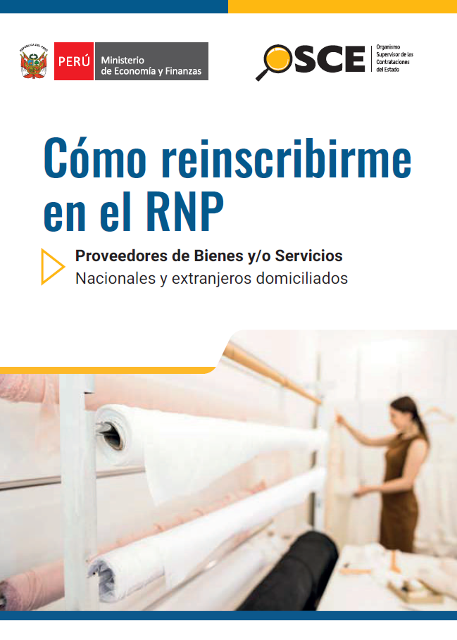 Vista preliminar de documento Cómo reinscribirme como proveedor de bienes y/o servicios (nacionales o extranjeras domiciliadas en el Perú)