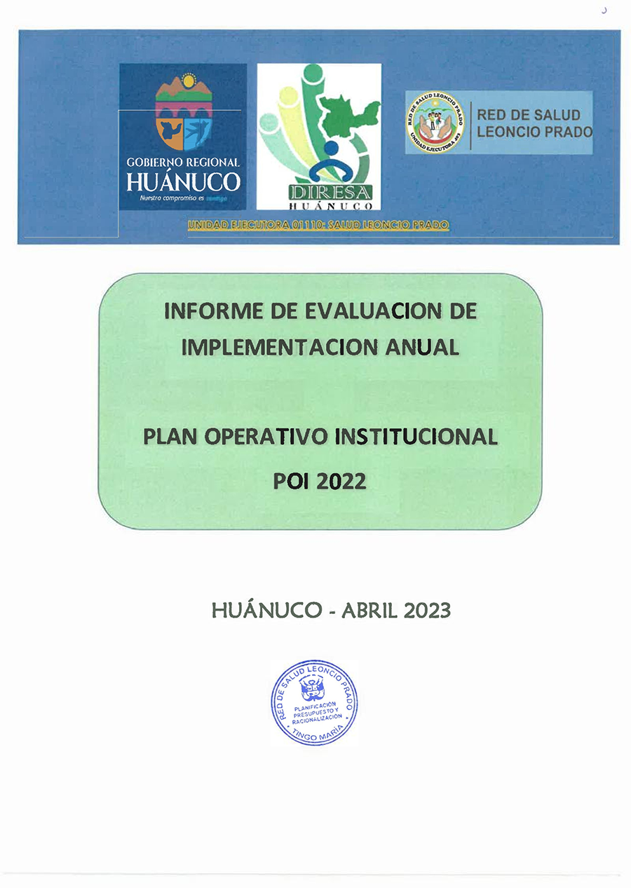 Vista preliminar de documento PLAN OPERATIVO INSTITUCIONAL 2022
