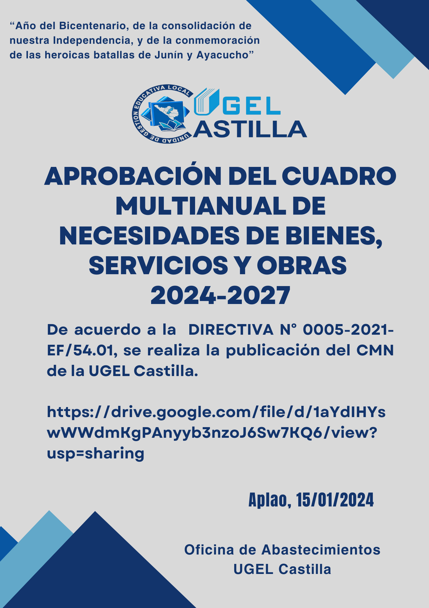 Vista preliminar de documento APROBACION DEL CMN UGEL CASTILLA 2024 (1)