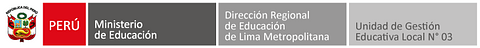 Logotipo de Unidad de Gestión Educativa Local Nº 03