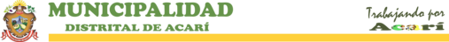 Logotipo de Municipalidad Distrital de Acari